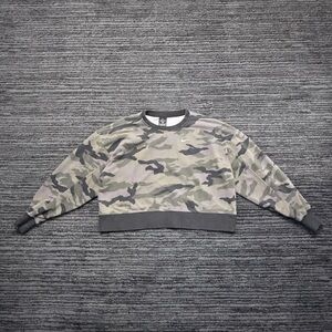 Nike Size S Green Camo Crop Sweatshirt
Top